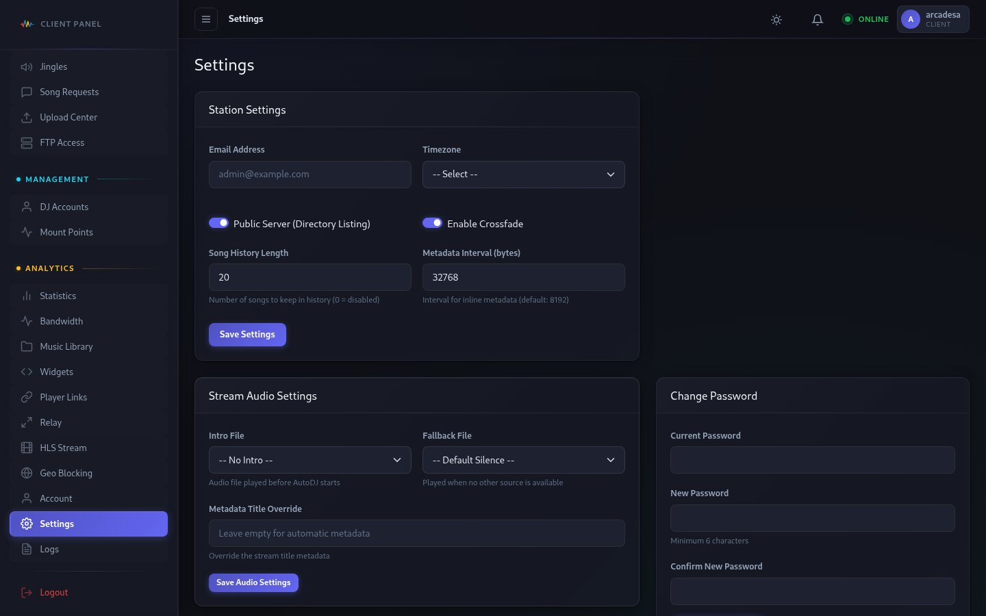 Configuracion de Estacion